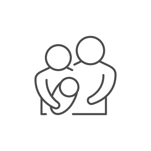 父母和巴林轮廓图标图片下载