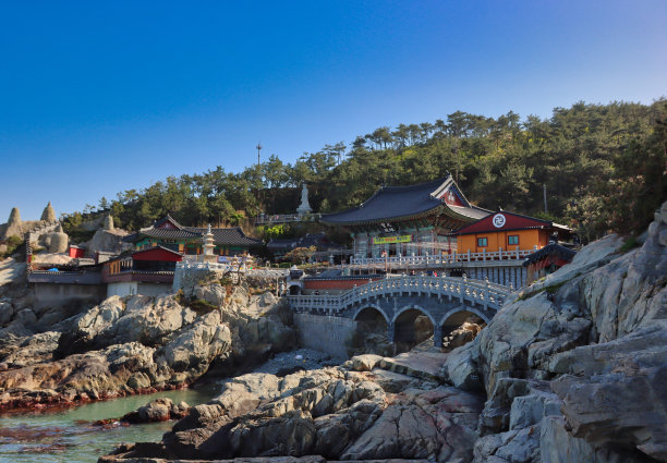 亚洲釜山海东龙宫寺风景图片下载