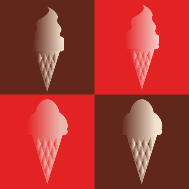 冰淇淋现代插画图片下载
