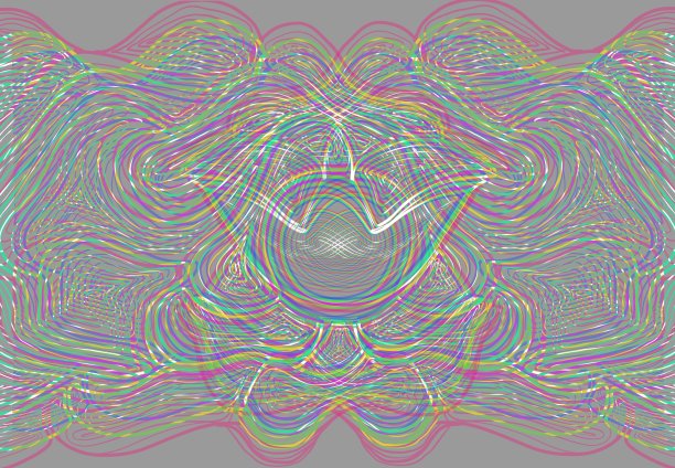 抽象线性迷幻艺术横幅图片下载