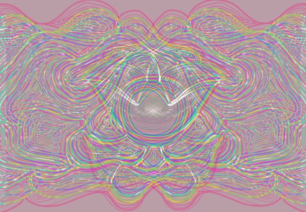 抽象线性迷幻艺术横幅图片下载