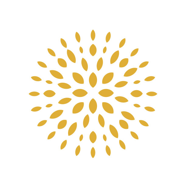 随机径向花瓣在趋向颜色的白色背景上的爆炸效果。花卉抽象圆形图案，用于打印在枕头，服装，室内设计。矢量插图。图片下载