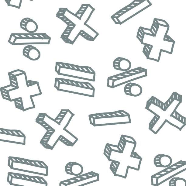 说明灰色和白色的数学符号在白色的背景图片下载