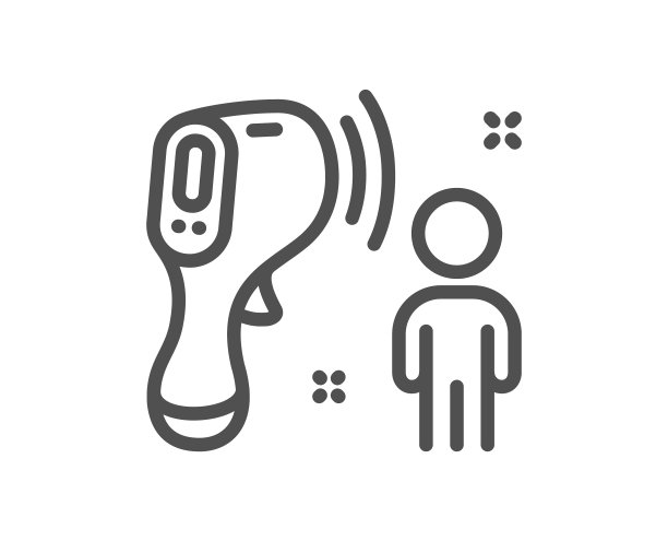 电子温度计线图标温度图片下载