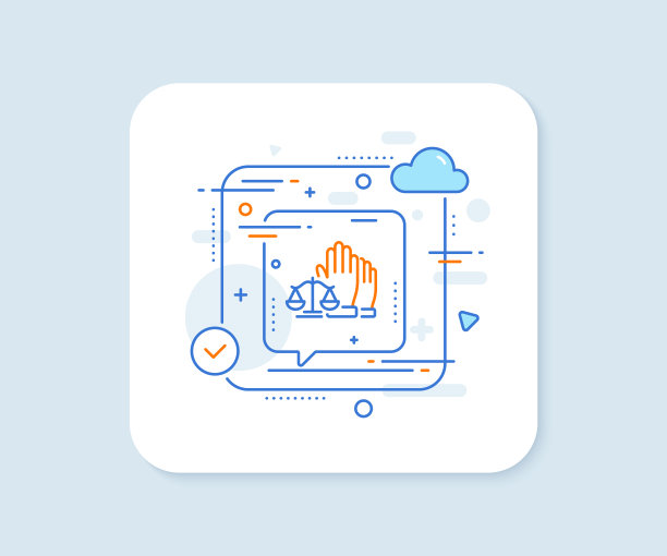 法院陪审团投票线图标正义天平标志图片下载
