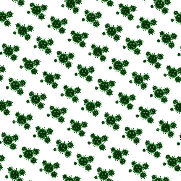 白色背景上的冠状病毒纹理图案图片下载
