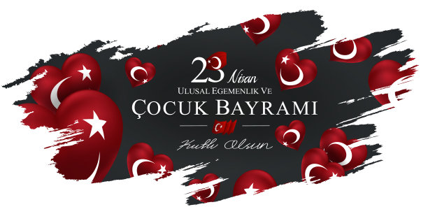 为(23 nisan ulsusal egemenlik ve cocuk bayrami)设计的画笔矢量插图庆祝背景，4月23日，国家主权和儿童节-土耳其国家假日图片下载