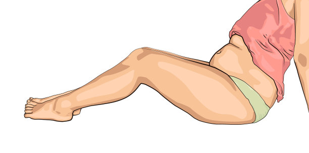 女人胖了肚子上的赘肉就白了图片下载