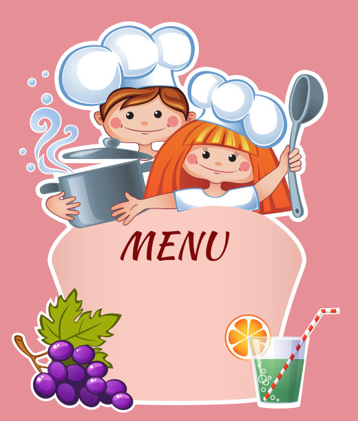 孩子的菜单模板图片下载
