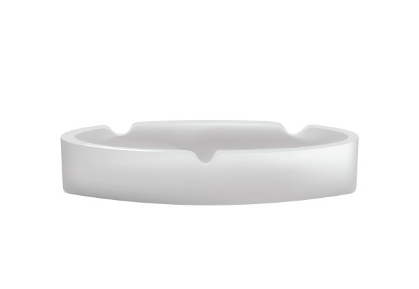 空的白色烟灰缸图片下载