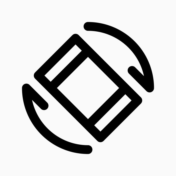 用于切换方向按钮的旋转手机图标图片下载