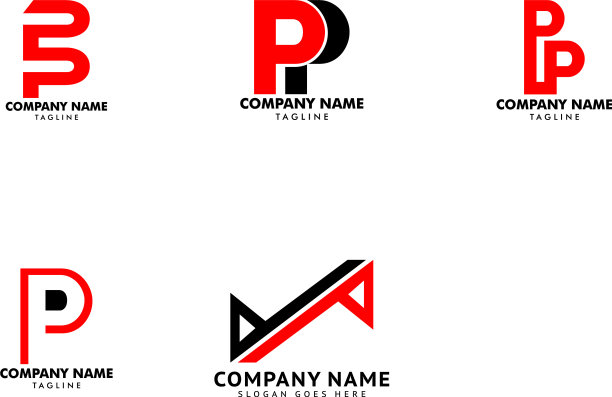 首字母PP的Logo图标设计模板图片下载