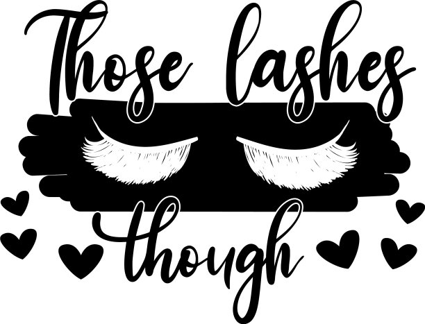 白色背景下的睫毛图片下载