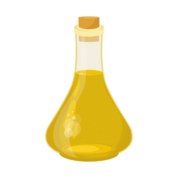 瓶子里的橄榄油。橄榄树枝图片下载