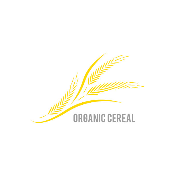 小麦穗白底有机图片下载