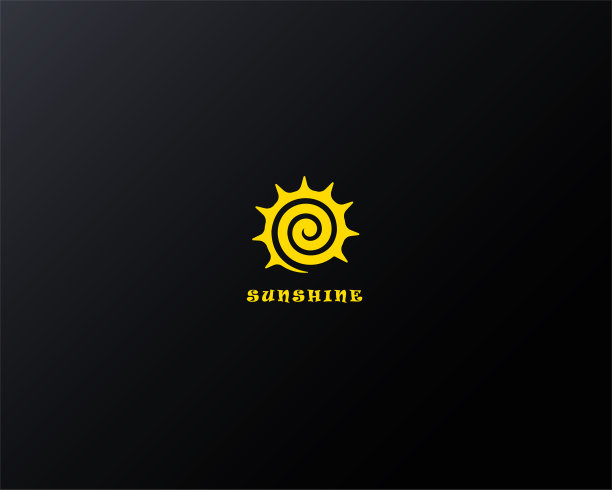 黄阳光标志图片下载