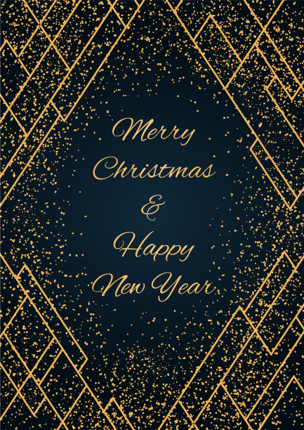 新年圣诞烟花卡片图片下载