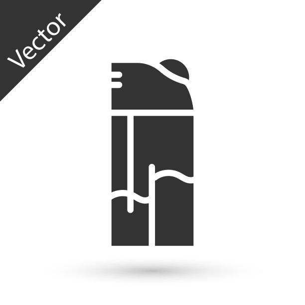 灰色打火机图标孤立在白色背景图片下载