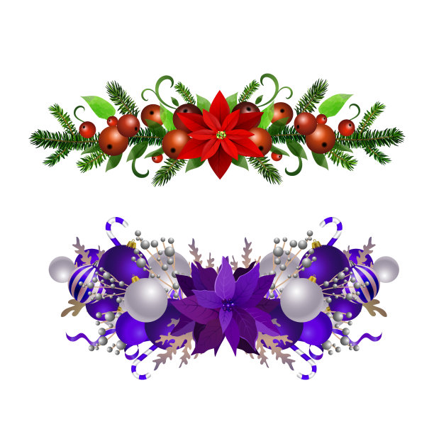 圣诞冬青早午餐装饰图片下载
