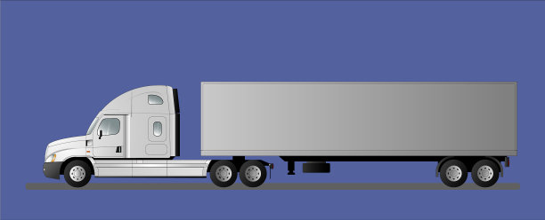 一个现代美国卡车的形象图片下载