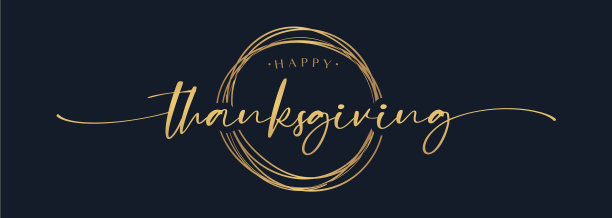 感恩节手写字母快乐图片下载