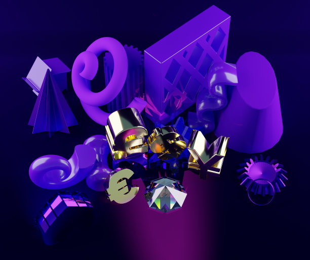 以黄金表示的货币符号图片下载