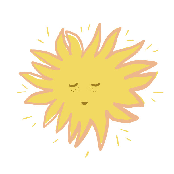 明亮的太阳微笑孤立在白色的背景图片下载