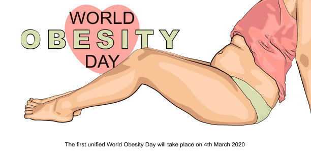 世界肥胖日背景插图图片下载