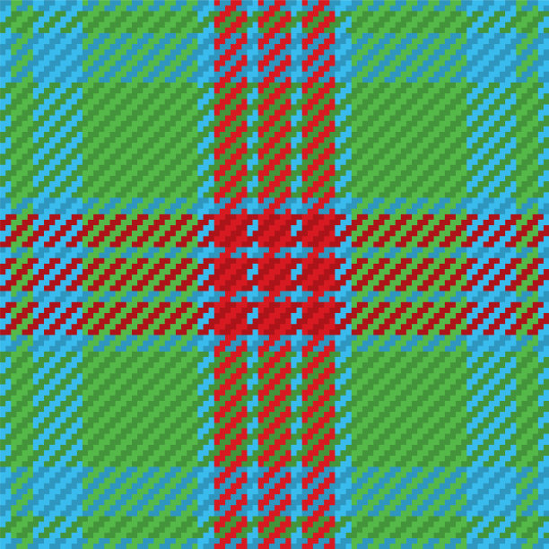 无缝图案苏格兰格子呢格子图片下载