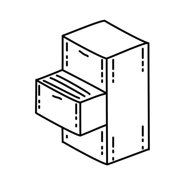 橱柜图标涂鸦手绘或轮廓图标图片下载