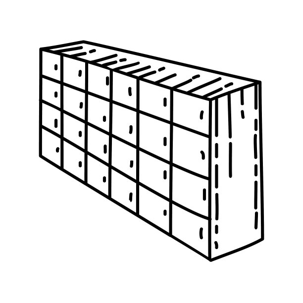 储物柜图标涂鸦手绘或轮廓图标图片下载