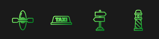 划艇设线道路交通标志或划艇出租车图片下载