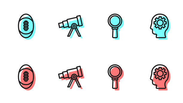 设线放大镜美式足球图片下载