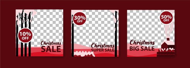 数字营销的社交媒体发布模板图片下载