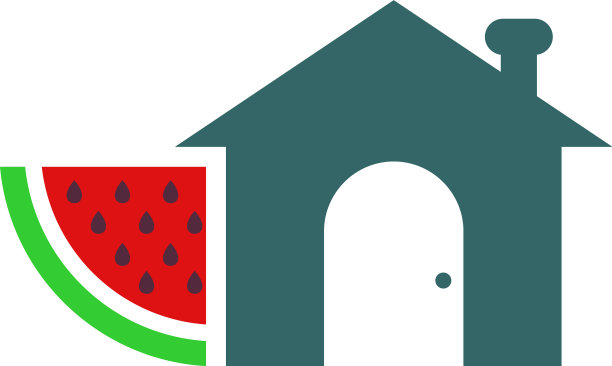 屋西瓜标志模板创意图片下载