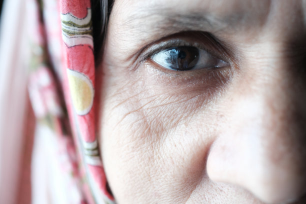 高级女性眼睛的细节镜头图片下载