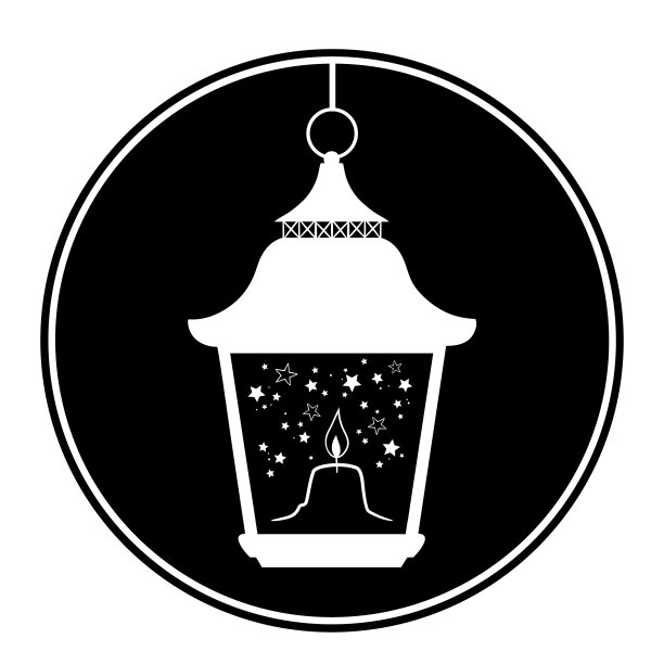 复古风格圣诞街灯图片下载