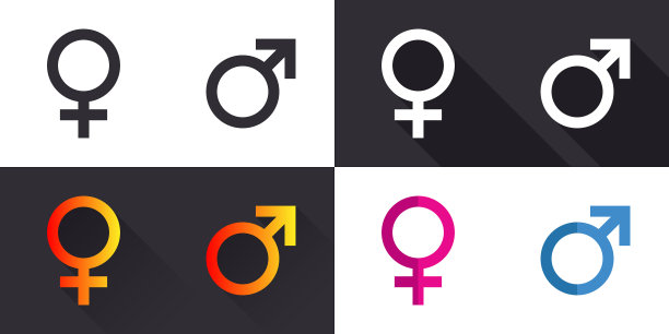 男女符号图标变体图片下载