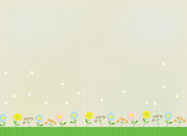 野花插图背景材料图片下载