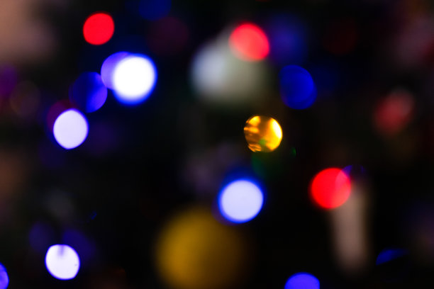 装饰和照明的圣诞树图片下载