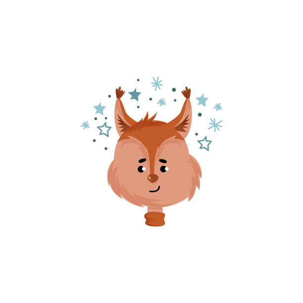 滑稽的松鼠用快乐的情绪捂着嘴图片下载