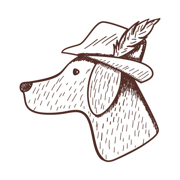 狩猎复古草图设计图片下载