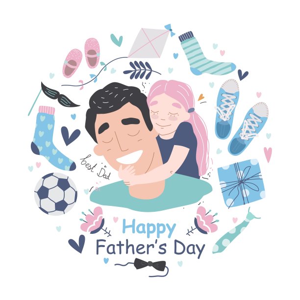 父亲节快乐贺卡图片下载