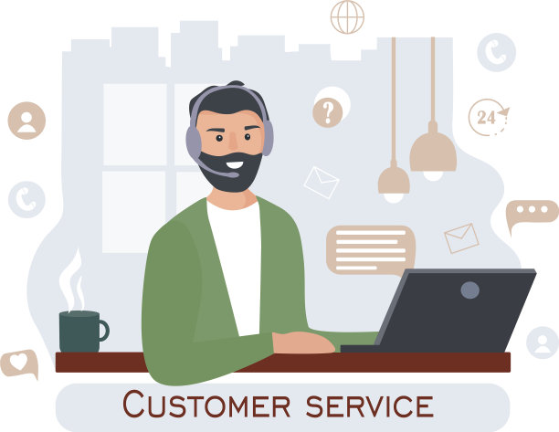 客服，远程工作的人图片下载