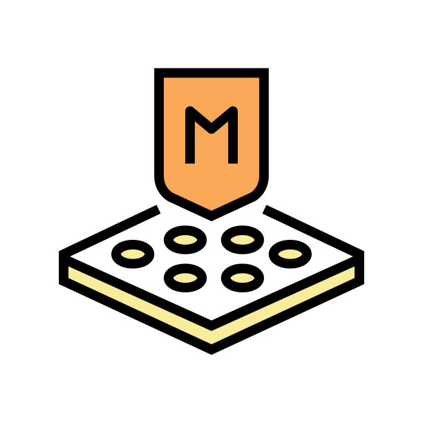 膜织物属性颜色图标矢量插图图片下载