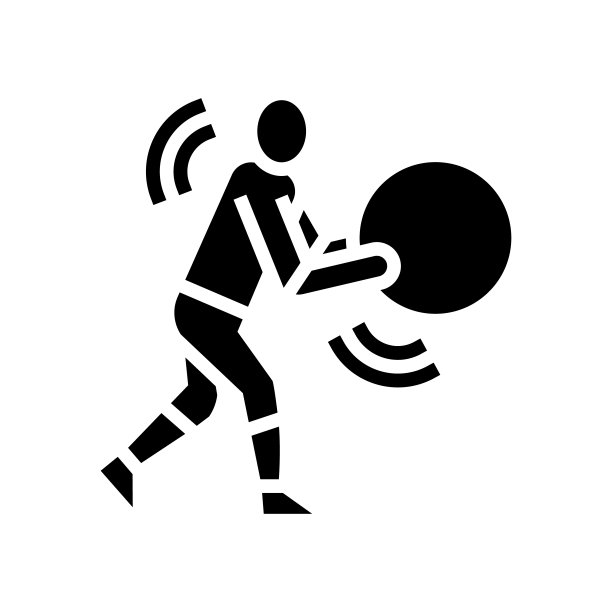 练习预防脊柱侧凸字形图标矢量插图图片下载