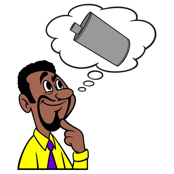 男人想要一个汽车消音器图片下载