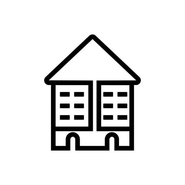 建筑图标矢量模板素材图片下载