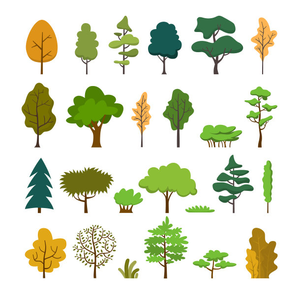 树套，平面设计风格。图片下载