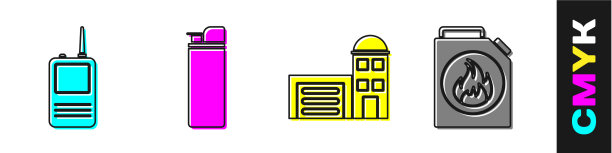 设置对讲机打火机建筑火灾图片下载